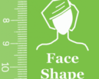 Demonstração do medidor de formato de rosto