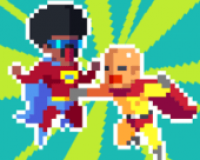 Super-heróis de pixels